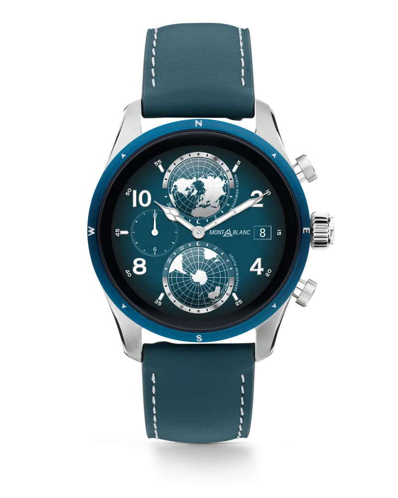 Montblanc Montblanc Summit 3 Smartwatch - Zweifarbig Titan - Blau - MB131800 - Uhr Blau