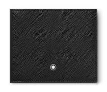 Brieftasche 8 cc aus hochwertigem Leder - Schwarz - Leder - MB130317 - Brieftaschen