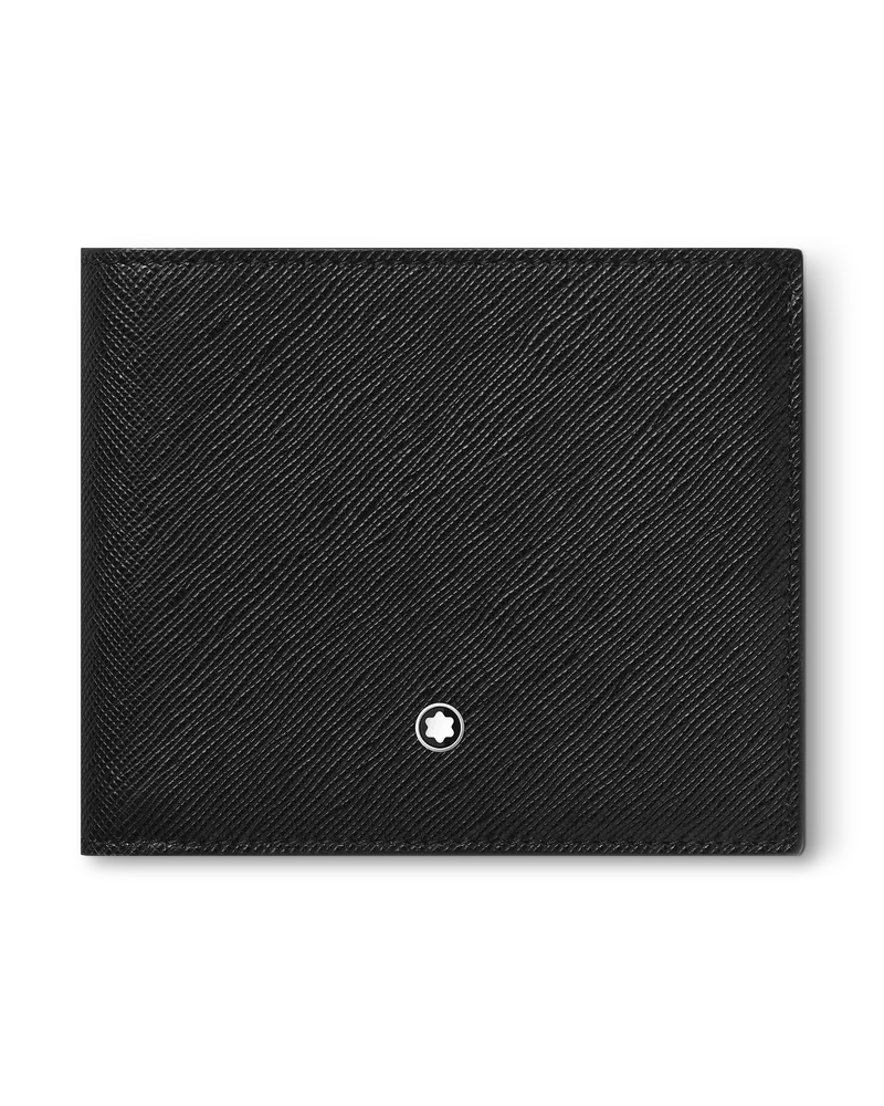Montblanc Sartorial Brieftasche 8 cc - Schwarz - Leder - MB130317 - Brieftaschen Schwarz