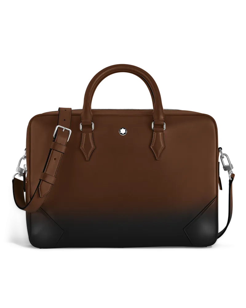 Montblanc Mittelgroße Schreibmappe aus Meisterstück Sfumato-Leder - Sfumato-Braun - Leder - MB220402 - Dokumententaschen Sfumato-braun