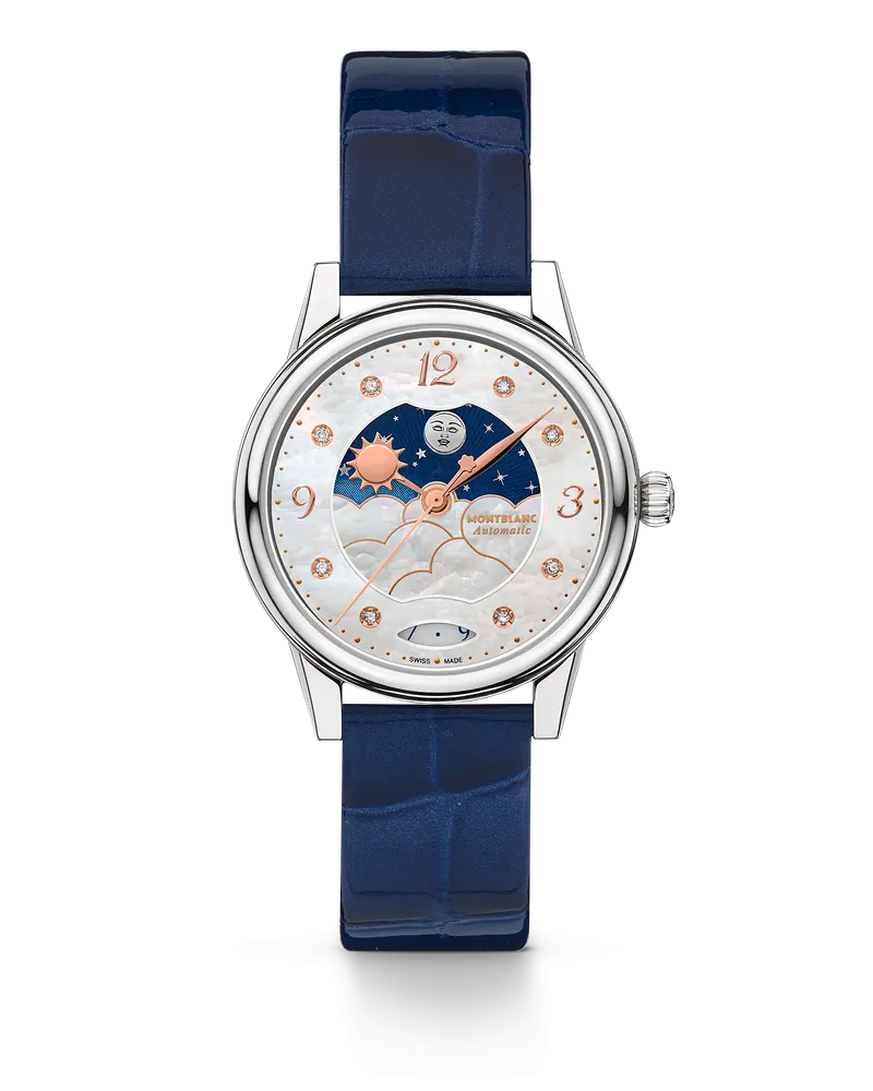 Montblanc Montblanc Bohème Day & Night Weiß - Stahl - MB129756 - Uhr Weiß