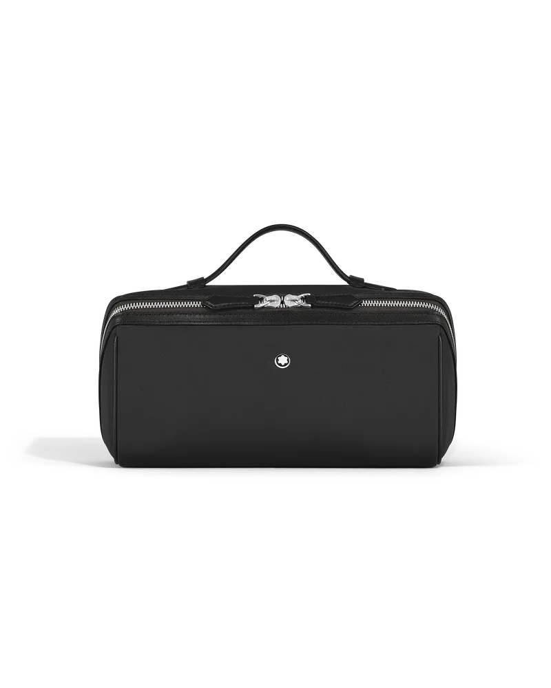 Montblanc Kosmetiktasche Montblanc Panorama - Schwarz - Stoff und Leder - MB222295 - Taschenaccessoires Schwarz