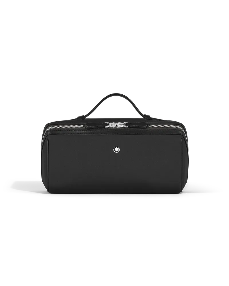 Montblanc Kosmetiktasche Montblanc Panorama - Schwarz - Stoff und Leder - MB222295 - Kulturtaschen Schwarz