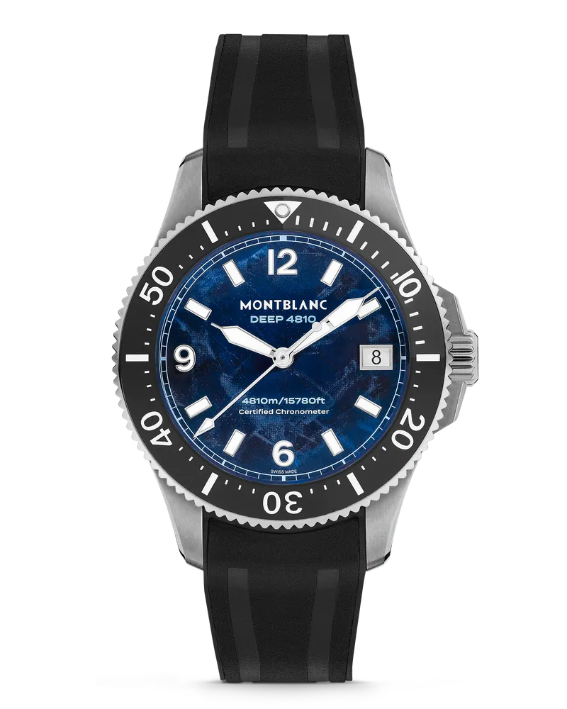 Montblanc Montblanc Iced Sea 0 Oxygen Deep 4810 - Blau - Titan - MB133268 - Uhr Blau