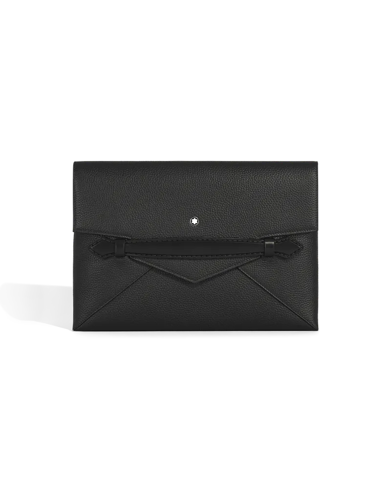 Montblanc Clutch-Dokumentenmappe - Schwarz - Leder - MB220215 - Dokumententaschen Schwarz