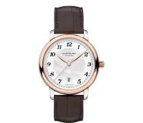 Montblanc Star Legacy Automatic Date STAHL, 5N STAHL MIT GOLDENER KAPPE - MB117577 - Uhr
