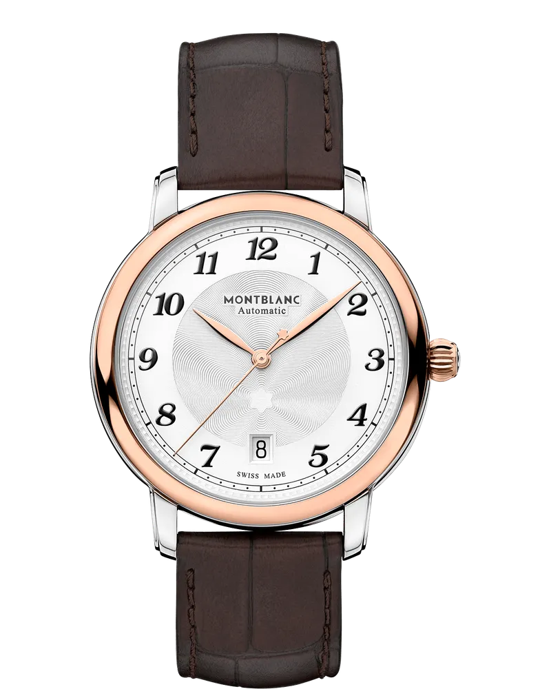 Montblanc Montblanc Star Legacy Automatic Date STAHL, 5N STAHL MIT GOLDENER KAPPE - MB117577 - Uhr 
