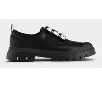 Sneakers Walky Viv' aus Leder mit Strass-Schnalle