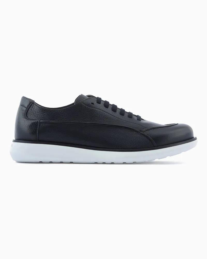 Giorgio Armani Sneaker Icon aus Hirschleder Blau