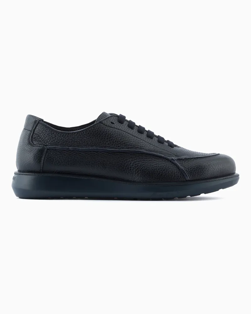 Giorgio Armani Sneaker Icon aus Hirschleder Blau