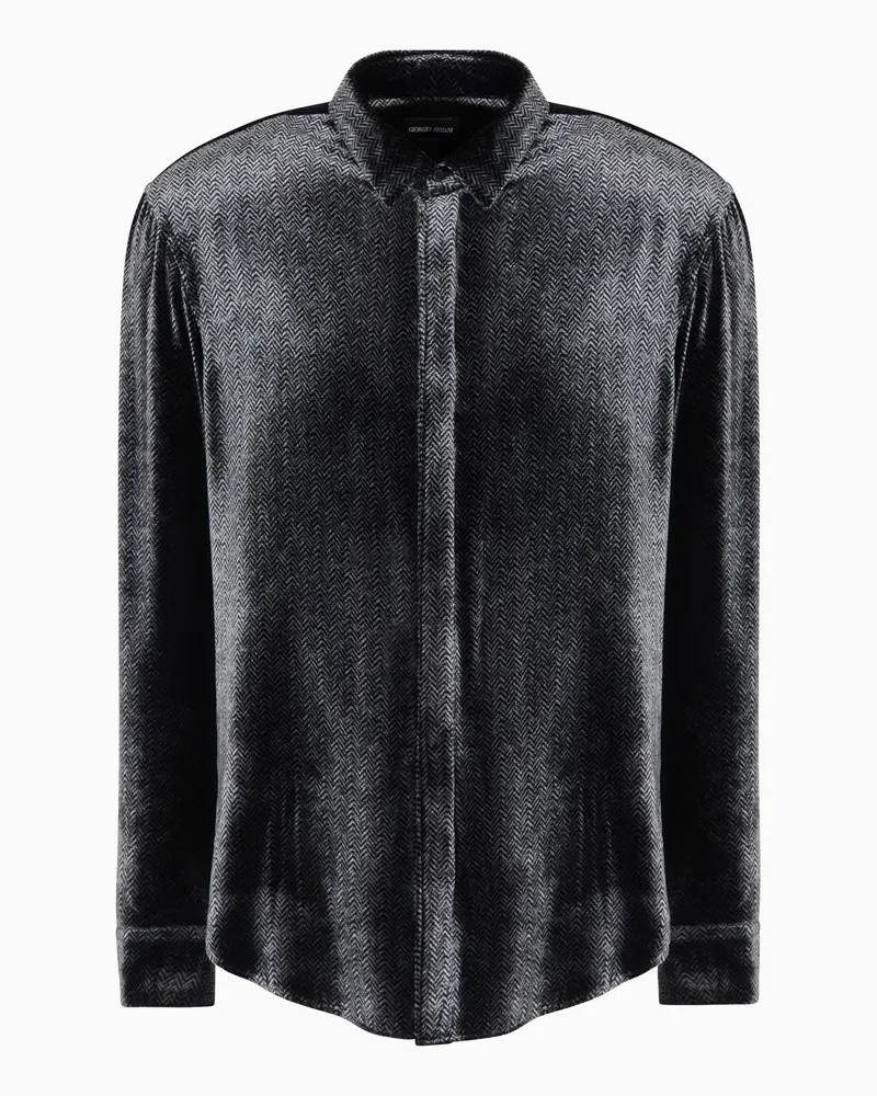 Giorgio Armani Fashion-Hemden Schwarz