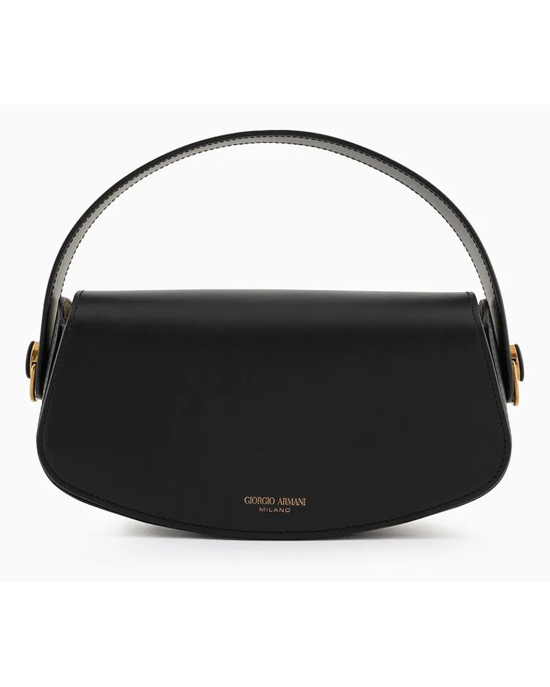 Giorgio Armani Handtasche Aus Leder Schwarz