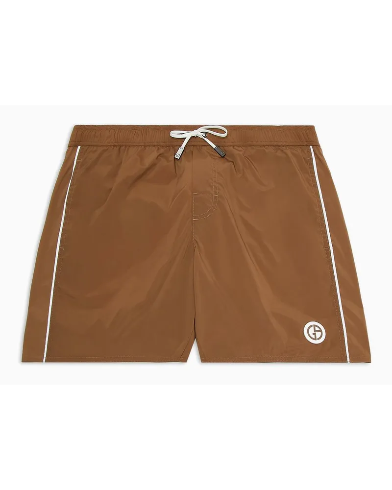 Giorgio Armani Badeboxershorts Camel