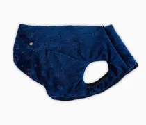 Poldo x  Kleiner Hundemantel aus Samt mit Monogramm-Jacquard