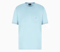 Oversize-T-Shirt aus Seide, Leinen und Baumwolle