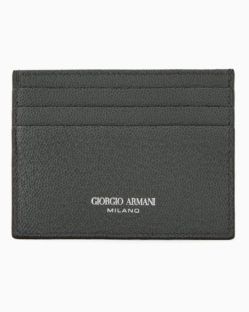 Giorgio Armani Kartenetui aus Leder Grün