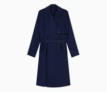 Doppelreihiger Trenchcoat Icon aus Cupro