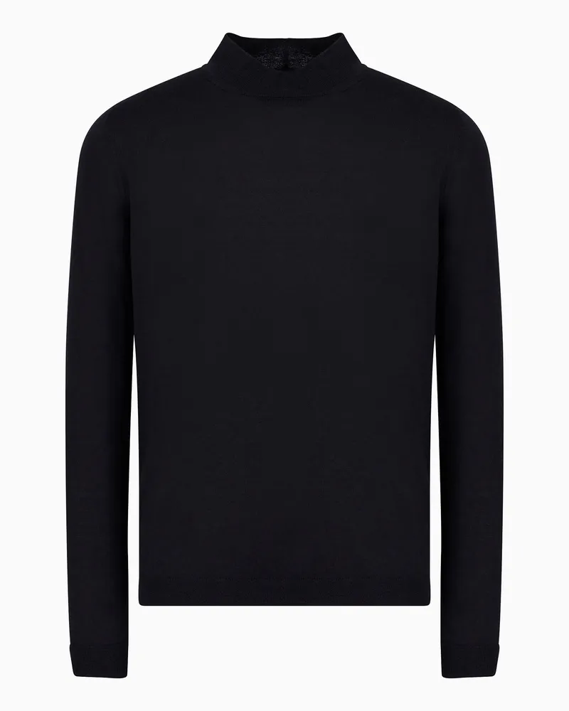 Giorgio Armani Rollkragenpullover Icon aus Kaschmir Marineblau