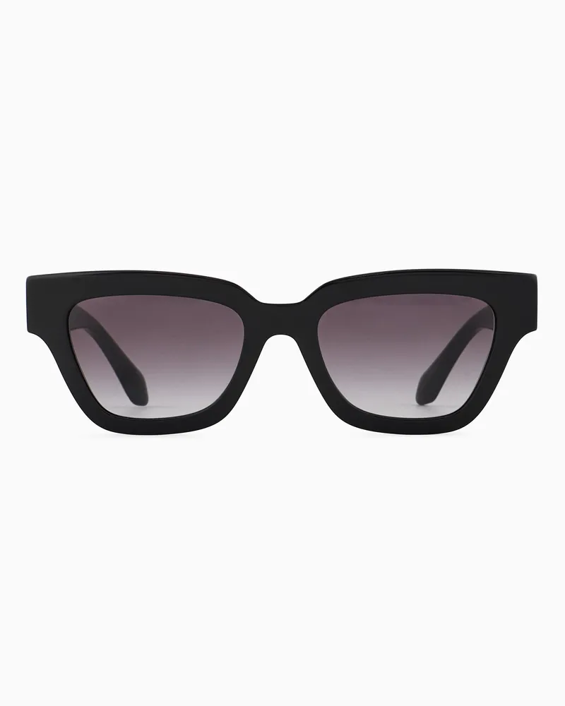Giorgio Armani Sonnenbrille mit Cat-Eye-Fassung für Damen Schwarz