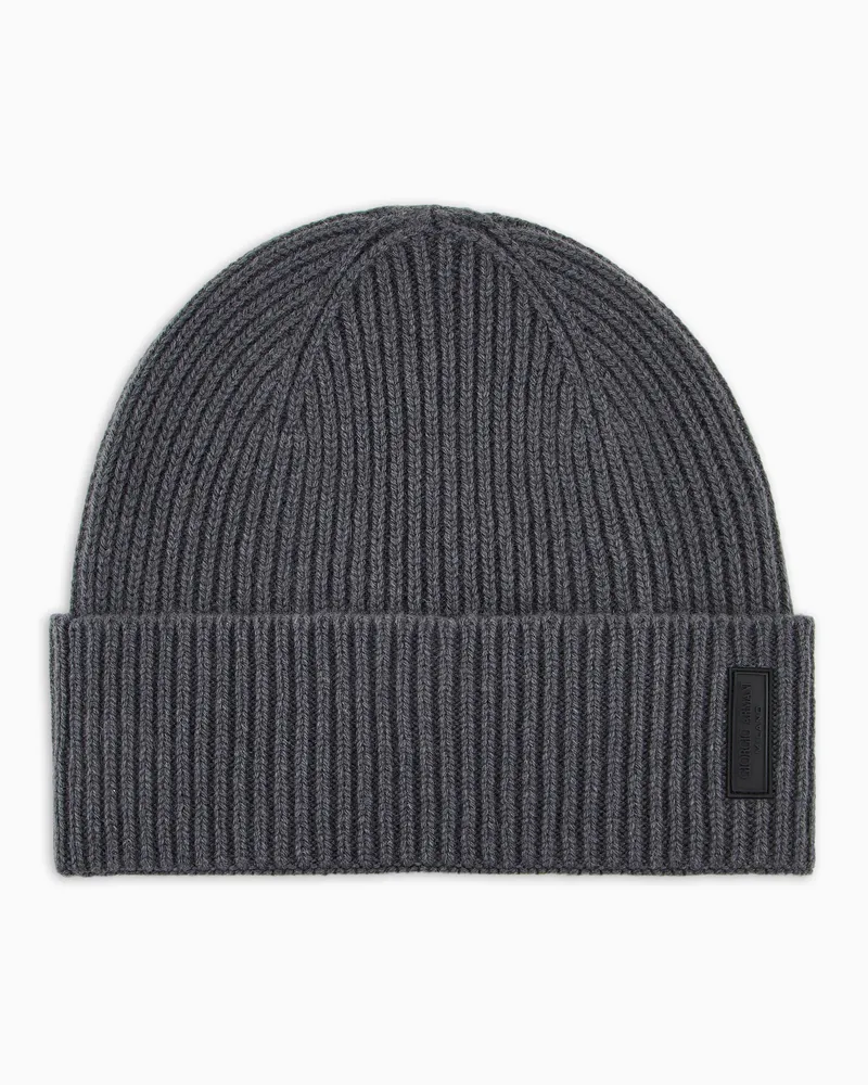 Giorgio Armani Beanie aus Kaschmir Grau