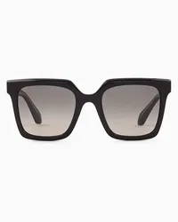 Giorgio Armani Sonnenbrille mit Eckiger Fassung Für Damen Schwarz