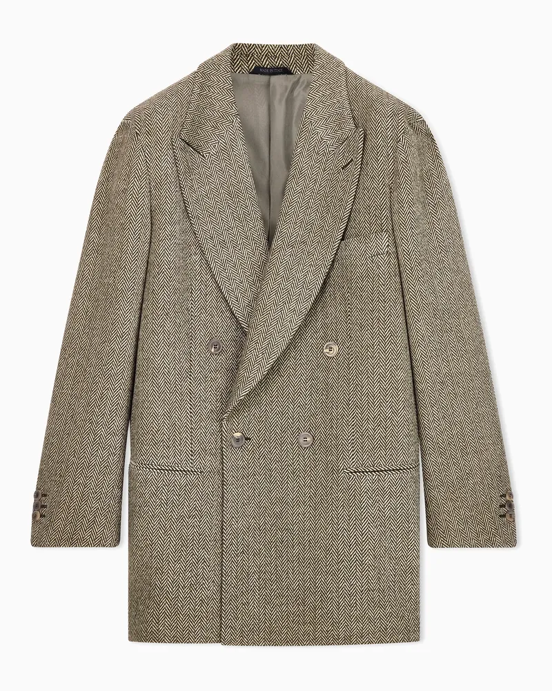 Giorgio Armani Armani/Archivio FW1990 Doppelreihiges Sakko Braun