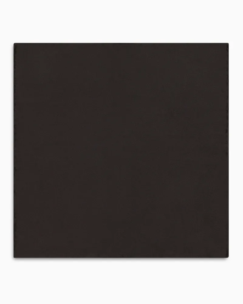 Giorgio Armani Einstecktuch aus Seide Schwarz