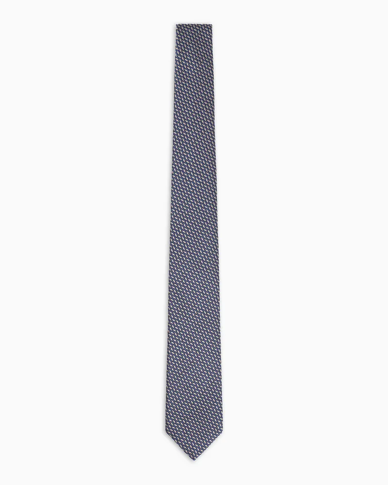 Giorgio Armani Krawatte aus Seiden-Jacquard Beige