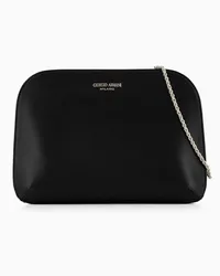 Giorgio Armani Clutch La Prima Aus Satin Schwarz