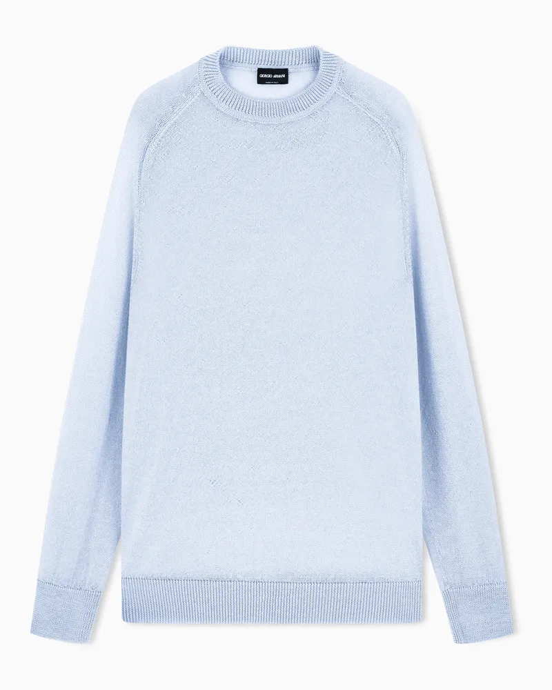 Giorgio Armani Pullover aus Kaschmir und Mohair Grau