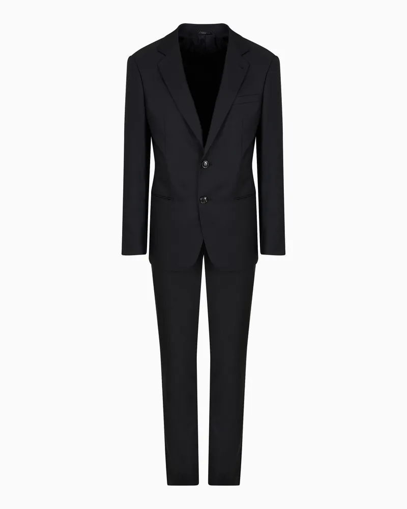 Giorgio Armani Anzug der Soho-Linie aus Wolle und Kaschmir Schwarz
