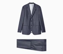 Einreihiger Anzug der Soho-Linie aus Schurwolle mit Hahnentritt-Muster