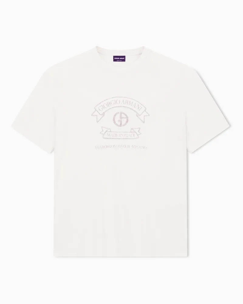 Giorgio Armani Regular Fit T-Shirts Weiß