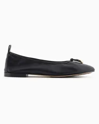 Giorgio Armani Ballerinas Aus Nappa Schwarz