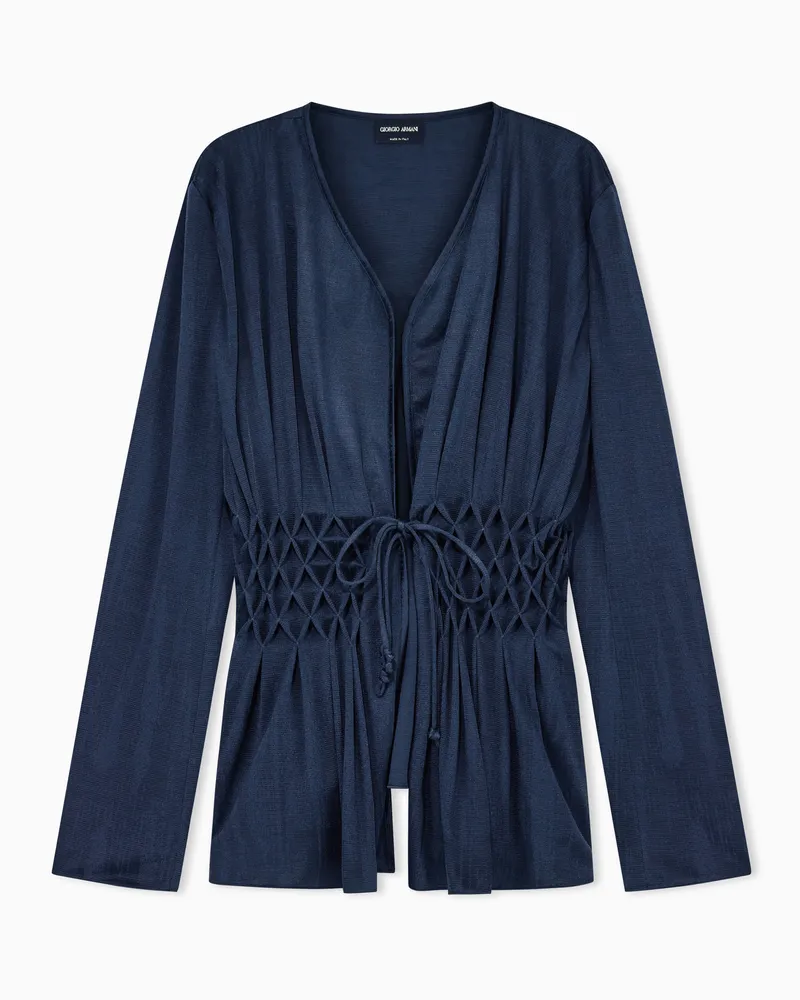 Giorgio Armani Lässige Jacken Blau