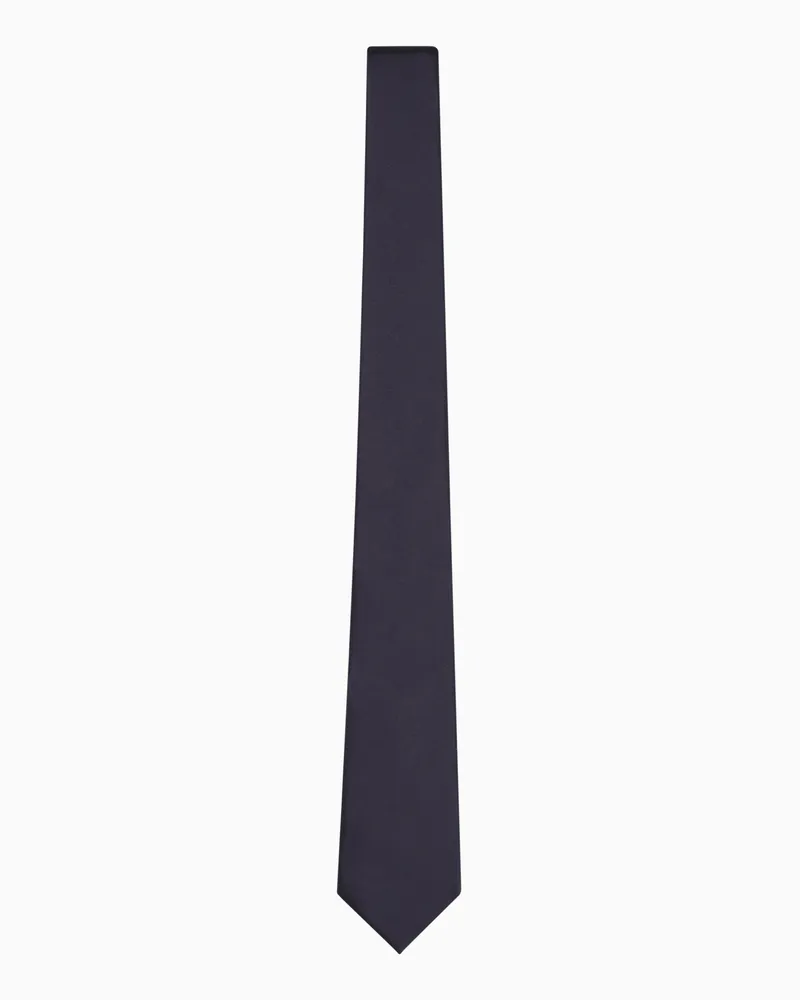 Giorgio Armani Krawatte aus reiner Seide Blau