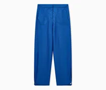 Hose aus Viskose mit Fischgrat-Jacquard