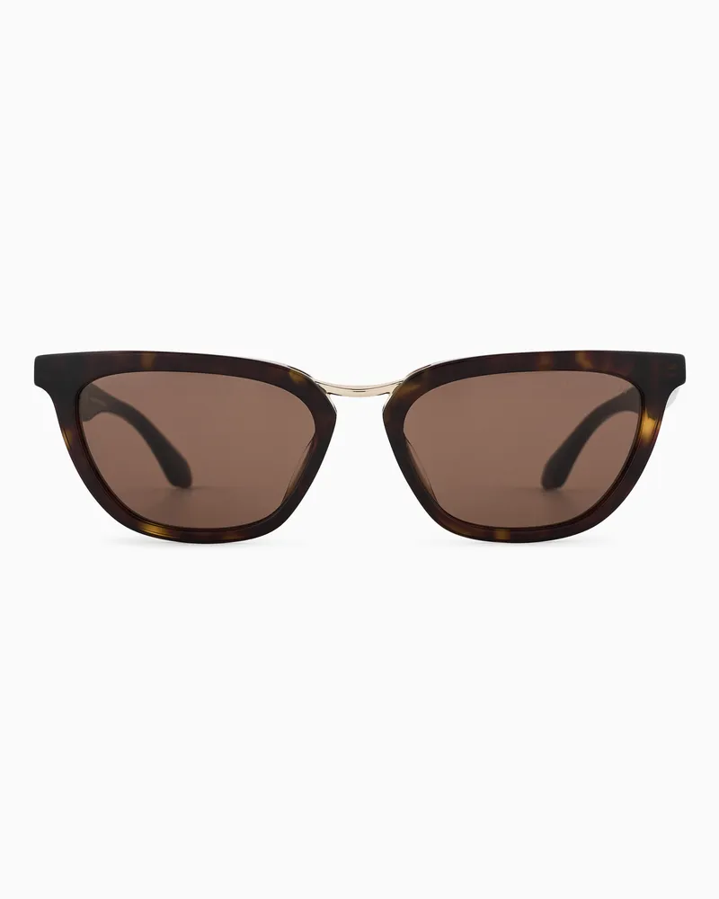 Giorgio Armani Butterfly-Sonnenbrille für Damen Braun