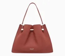 Shopper aus genarbtem Leder mit Doppelhenkel New Normal