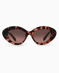 Giorgio Armani Ovale Sonnenbrille Für Damen Gemustert