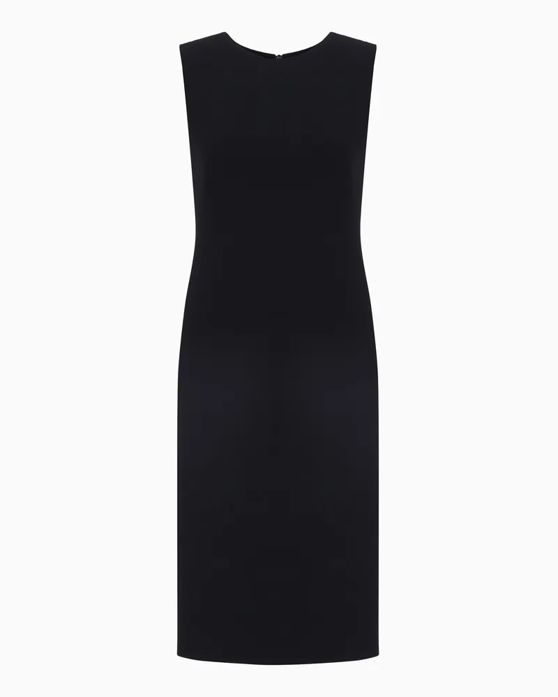 Giorgio Armani Etuikleid aus Seide Marineblau