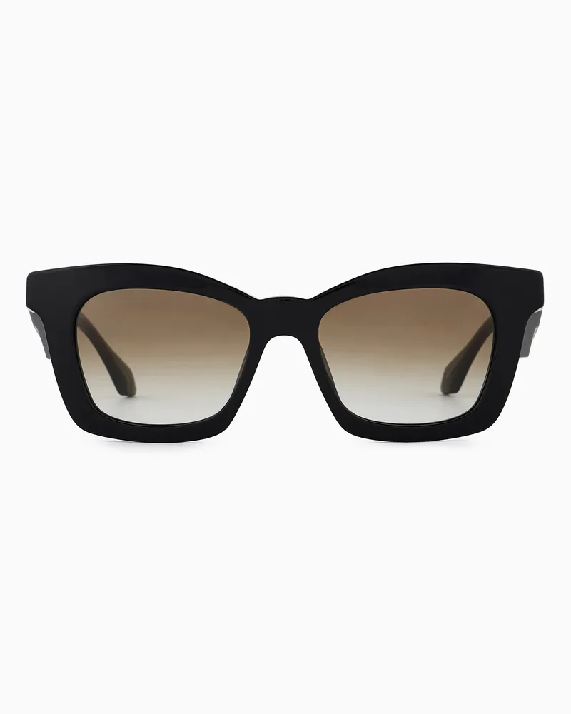 Giorgio Armani Sonnenbrille für Damen mit Cat-Eye-Fassung Schwarz