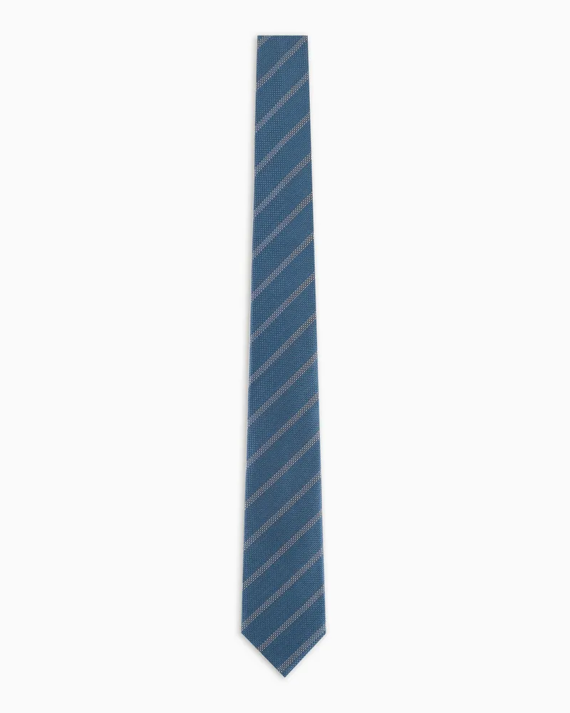 Giorgio Armani Krawatte aus reiner Seide Grau