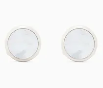 Manschettenknöpfe aus Sterlingsilber und Perlmutt