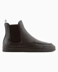 Giorgio Armani Stiefeletten Aus Hirschleder Braun