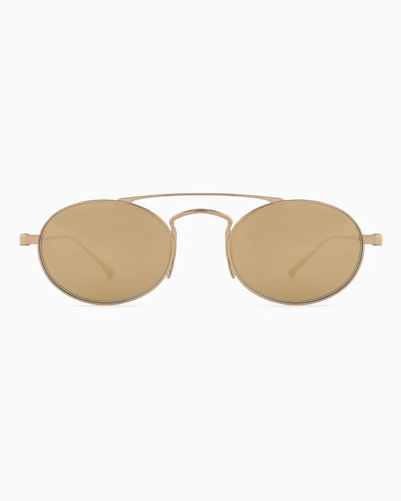 Giorgio Armani Ovale Sonnenbrille für Herren Goldfarben