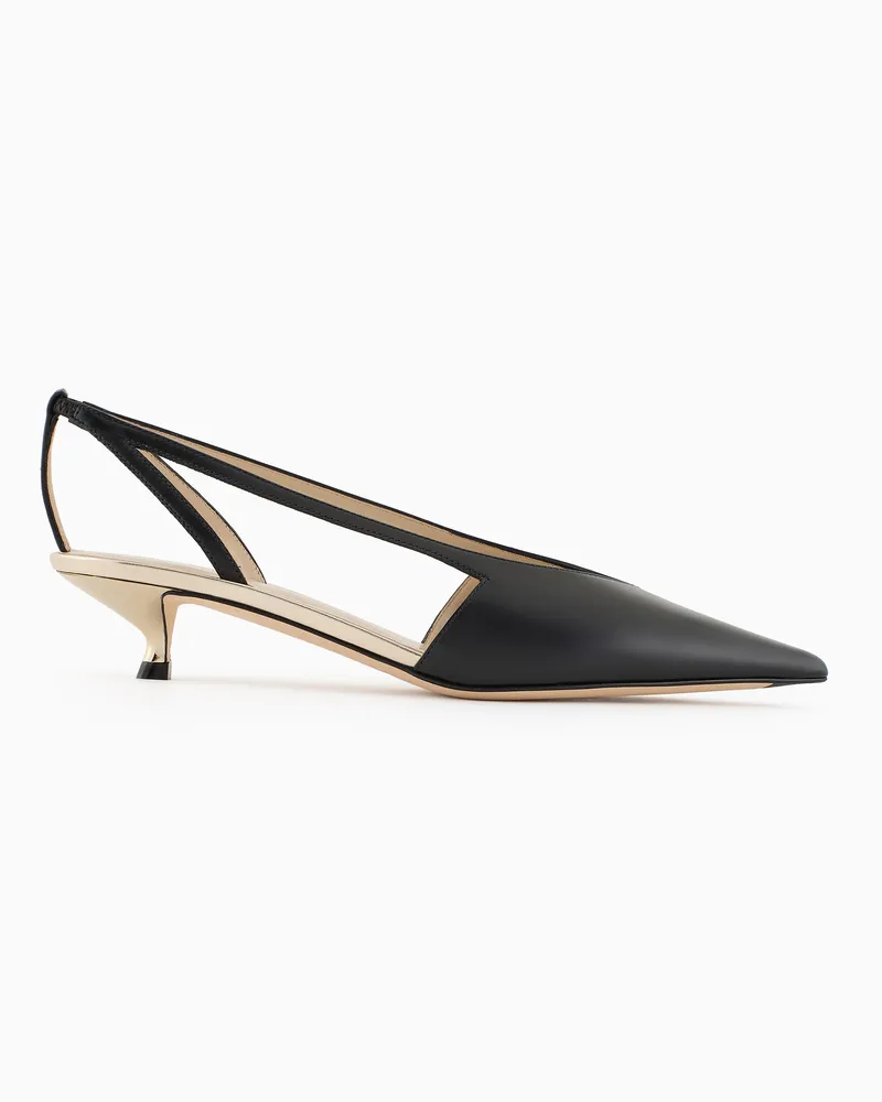 Giorgio Armani Pumps aus Leder Schwarz