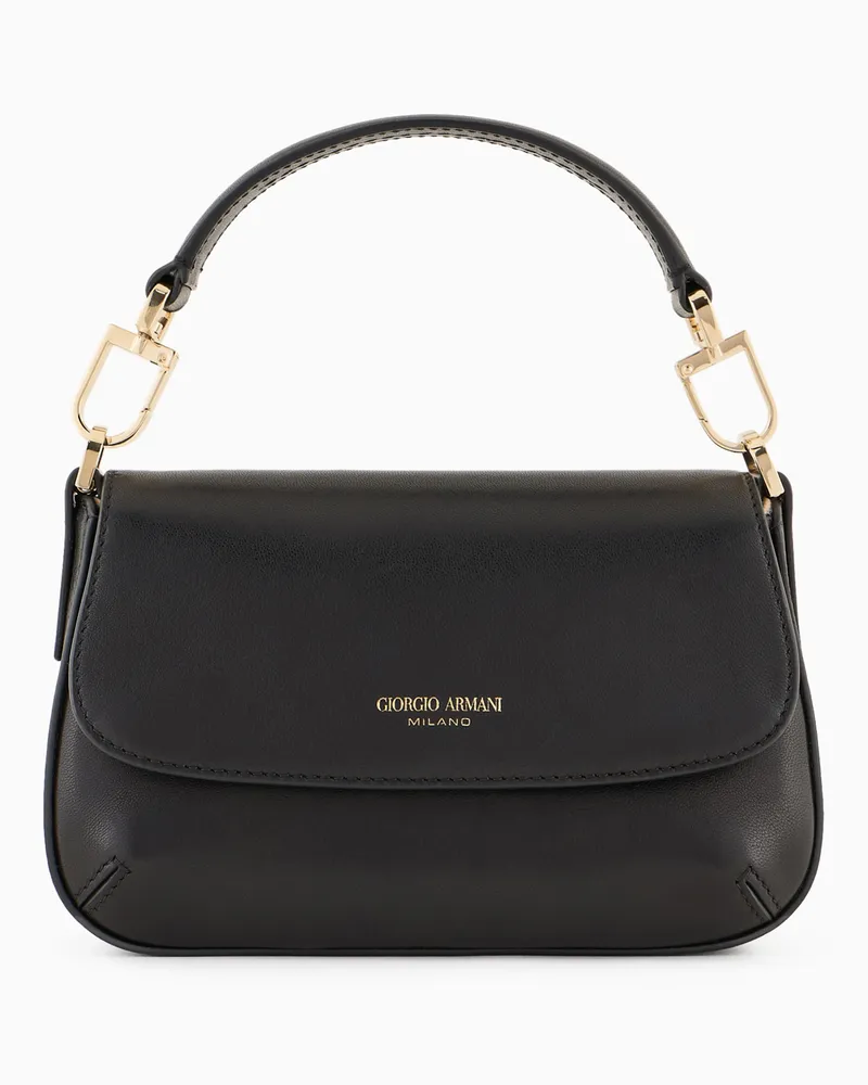 Giorgio Armani la Prima Soft im Mini-Format aus Nappa Schwarz