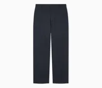 Stoffhose aus Seersucker mit Viskose und Cupro