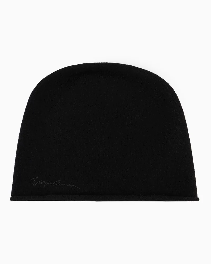Giorgio Armani Beanie aus Kaschmir Schwarz